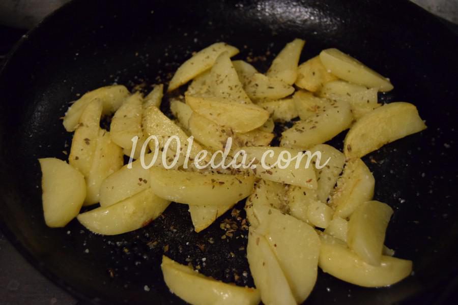 Картошка, жареная с орегано: рецепт с пошаговым фото - Шаг № 3