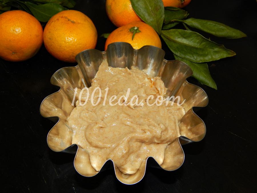 Кекс из цельнозерновой муки с мандаринами и грецкими орехами: рецепт с пошаговым фото - Шаг №10