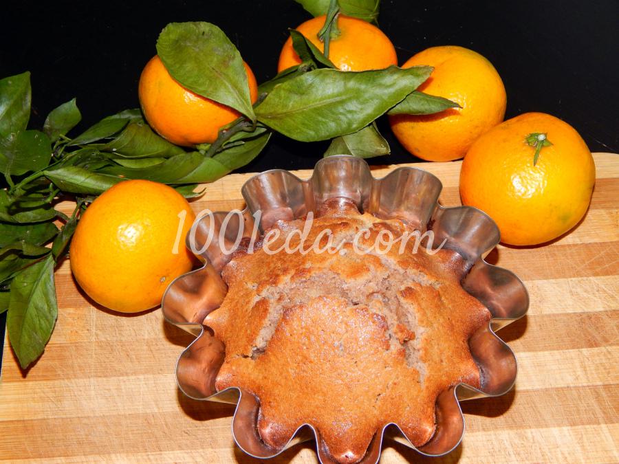 Кекс из цельнозерновой муки с мандаринами и грецкими орехами: рецепт с пошаговым фото - Шаг №11