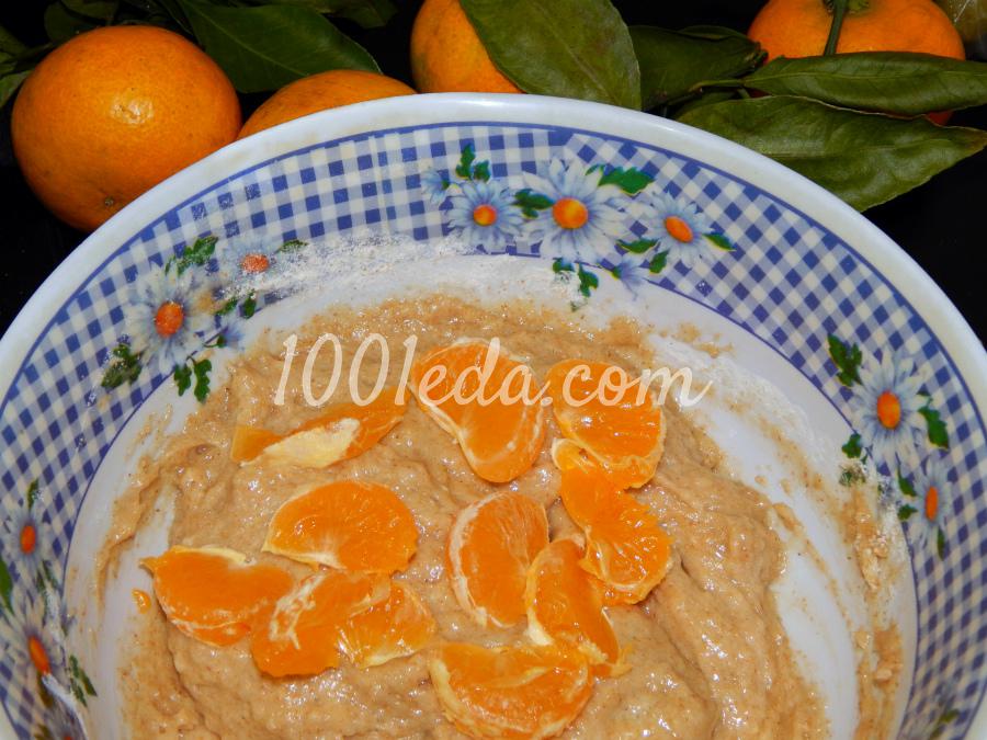 Кекс из цельнозерновой муки с мандаринами и грецкими орехами: рецепт с пошаговым фото - Шаг №8