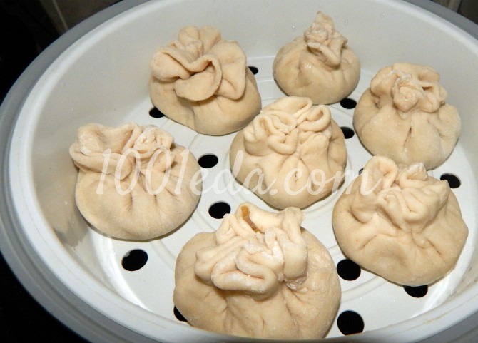 Китайские вареники с картофелем и грибами Мешочки с сюрпризом: рецепт с пошаговым фото - Шаг №8
