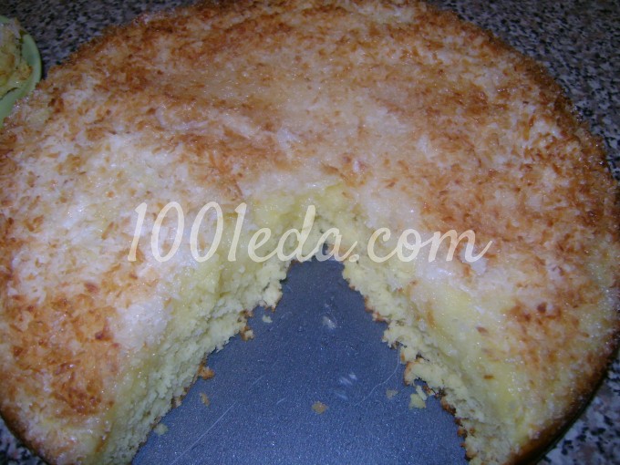 Кокосовый пирог со сливками: рецепт с пошаговым фото - Шаг №6