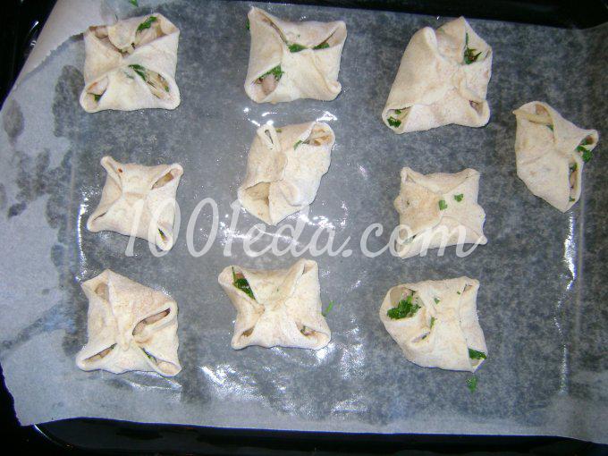 Конвертики с филе индейки и сыром: рецепт с пошаговым фото - Шаг №4