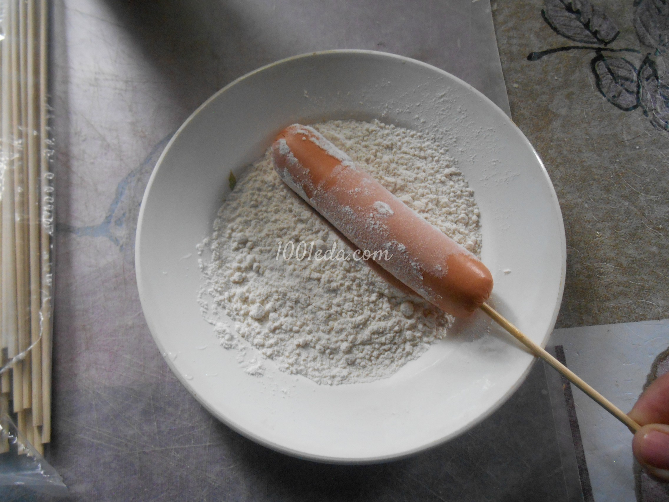 Корн Дог или сосиска в тесте: рецепт с пошаговым фото - Шаг №8
