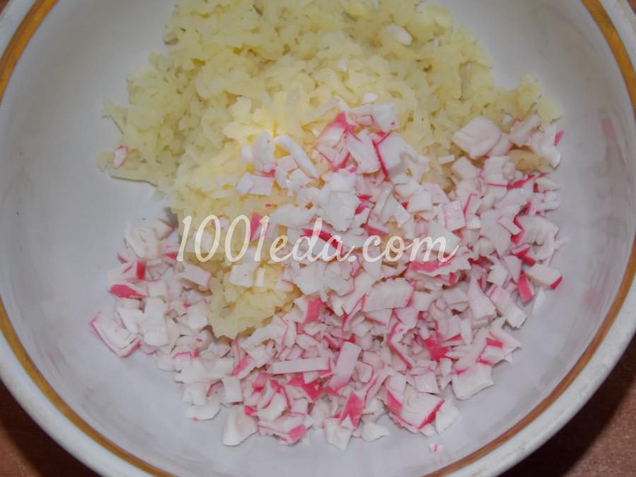 Котлетки картофельно-крабовые с сыром: рецепт с пошаговым фото - Шаг №2
