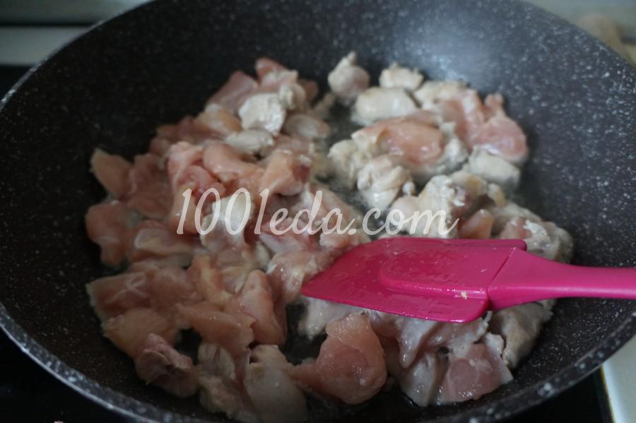 Курица с грибами и стручковой фасолью: рецепт с пошаговым фото - Шаг №1