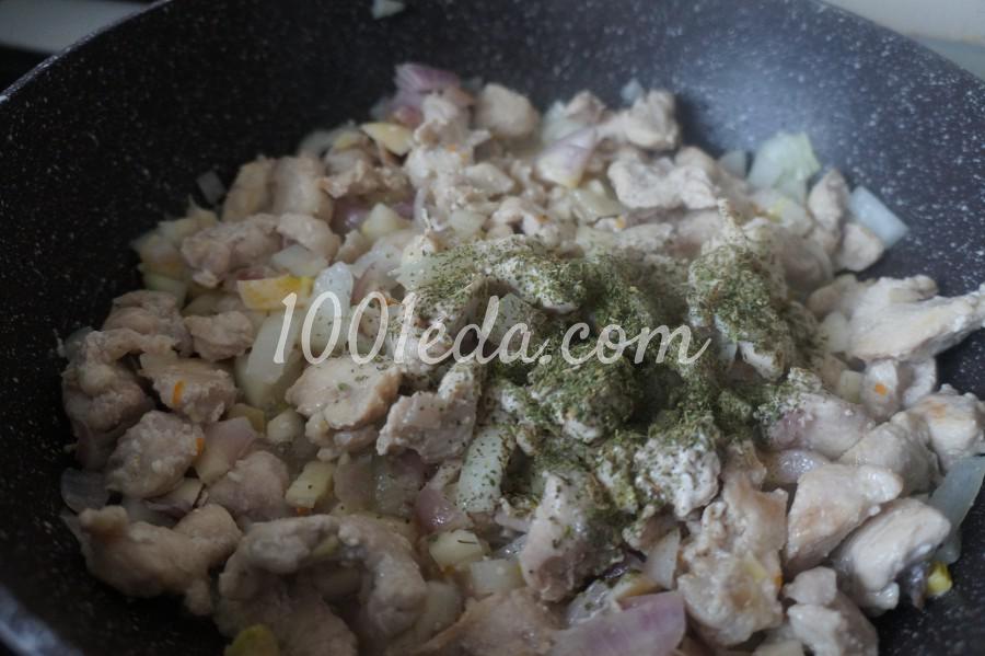 Курица с грибами и стручковой фасолью: рецепт с пошаговым фото - Шаг №3
