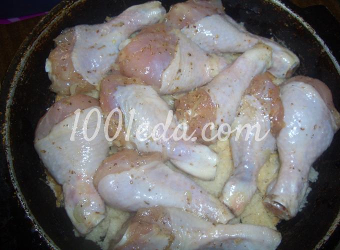 Курица, запеченная на хлебной подушке: рецепт с пошаговым фото - Шаг №6