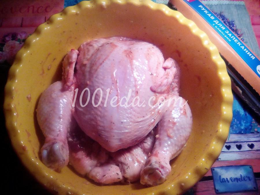 Курица, запечённая целиком в рукаве в духовке: пошаговое фото - Шаг №2