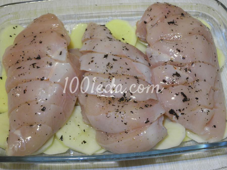 Куриное филе с картофелем в духовке: пошаговое фото - Шаг №4