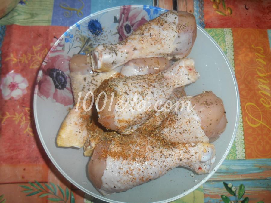 Куриные голени с картофелем, запечённые в рукаве: пошаговое фото - Шаг №1