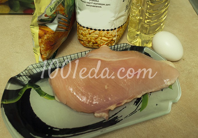 Куриные наггетсы в панировке из сухарей и яиц: рецепт с пошаговым фото - Шаг №1