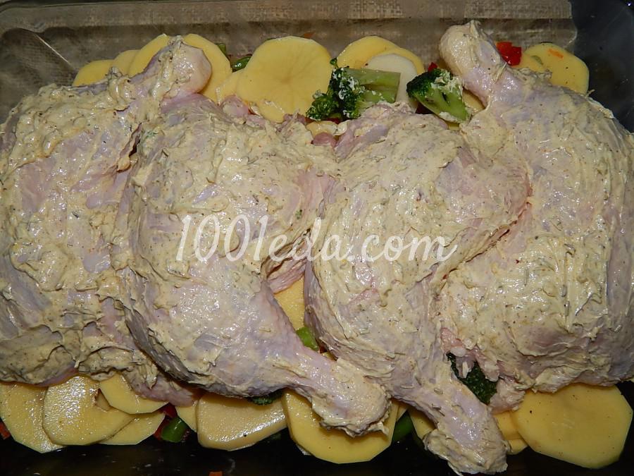 Куриные окорочка с розмарином и картофелем в духовке: рецепт с пошаговым фото - Шаг №3