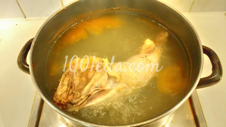 Куриный суп с пореем, чечевицей и сладким перцем: рецепт с пошаговым фото - Шаг №1