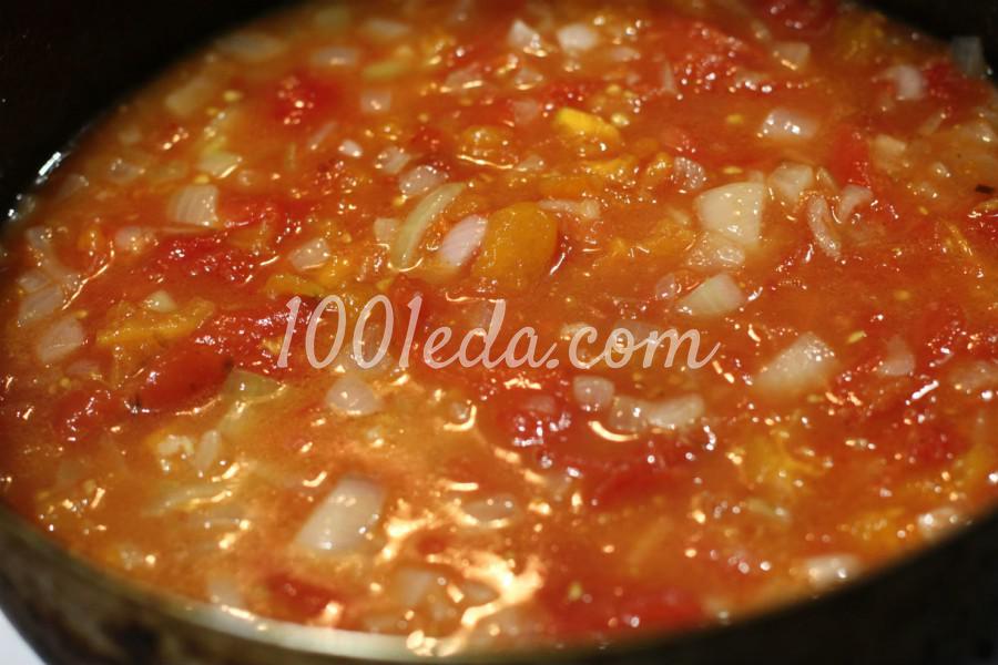 Лазанья с курицей, шампиньонами и томатным соусом: рецепт с пошаговым фото - Шаг №8