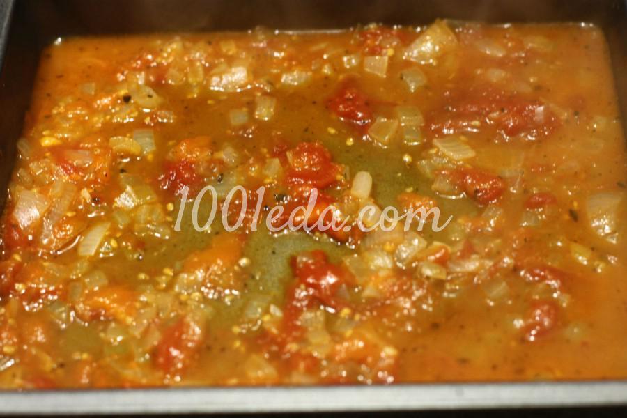 Лазанья с курицей, шампиньонами и томатным соусом: рецепт с пошаговым фото - Шаг №9
