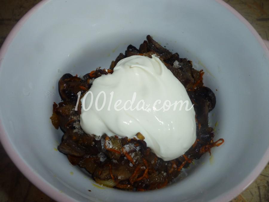 Ленивый фаршированный грибами окорочок в духовке: рецепт с пошаговым фото - Шаг №3