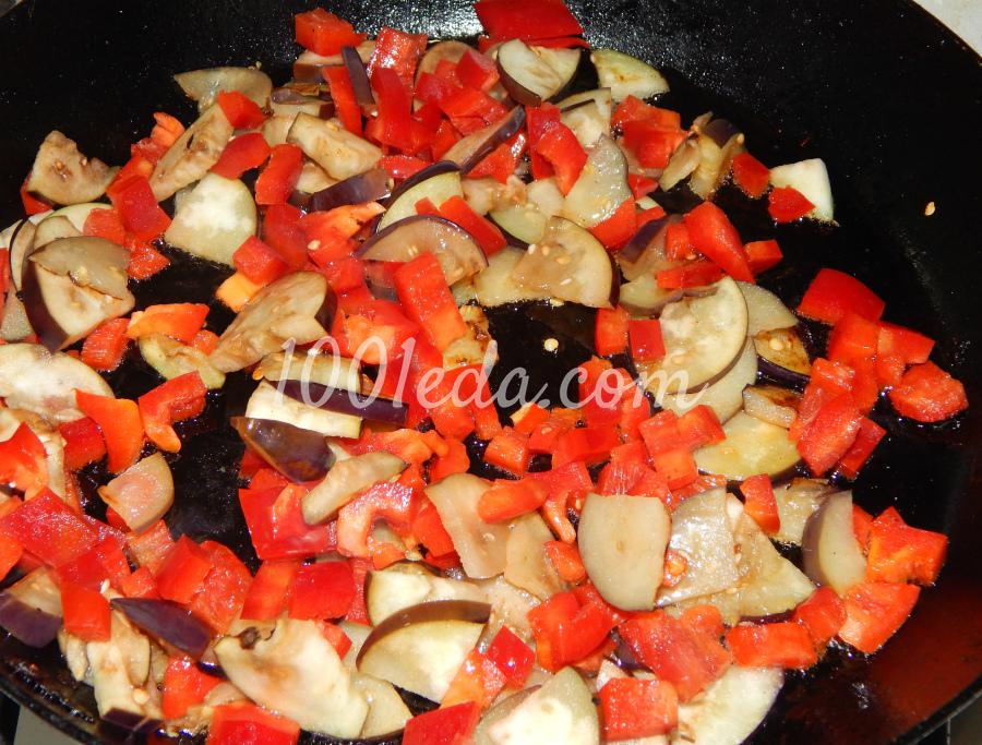 Лингвини с овощами под штрейзелем: рецепт с пошаговым фото - Шаг №3