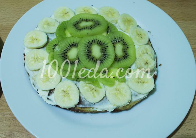 Медовый торт на сковороде с фруктами Петушок 2017: рецепт с пошаговым фото - Шаг №18