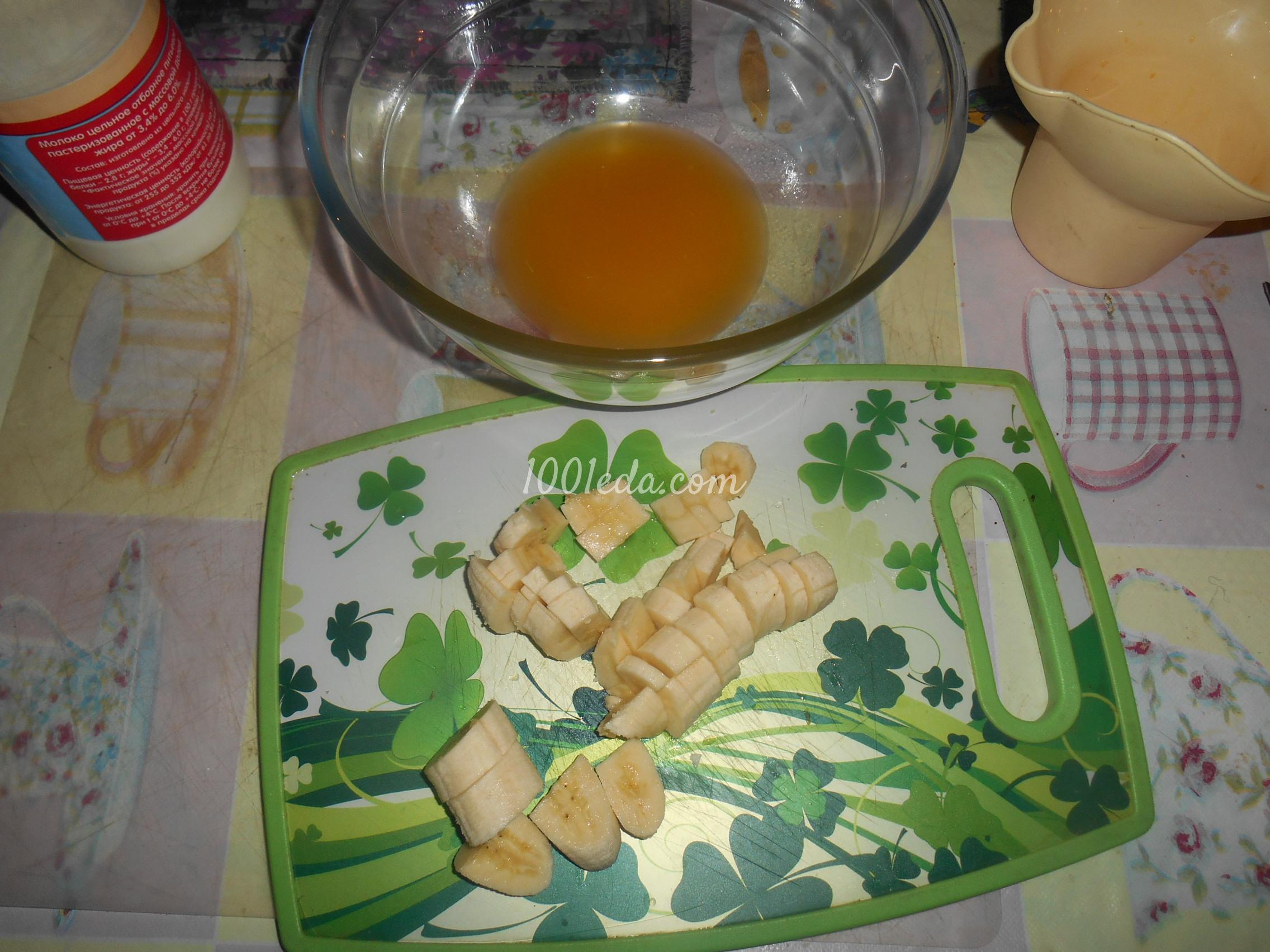 Молочно-апельсиновый коктейль с бананом: рецепт с пошаговым фото - Шаг №3