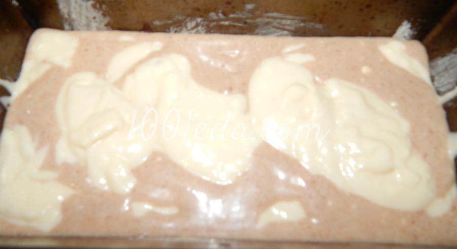 Мраморный кекс с грецким орехом: рецепт с пошаговым фото - Шаг №6