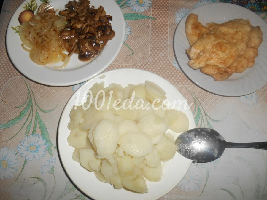 Курица по-французски с шампиньонами и картошкой: рецепт с пошаговым фото - Шаг №1