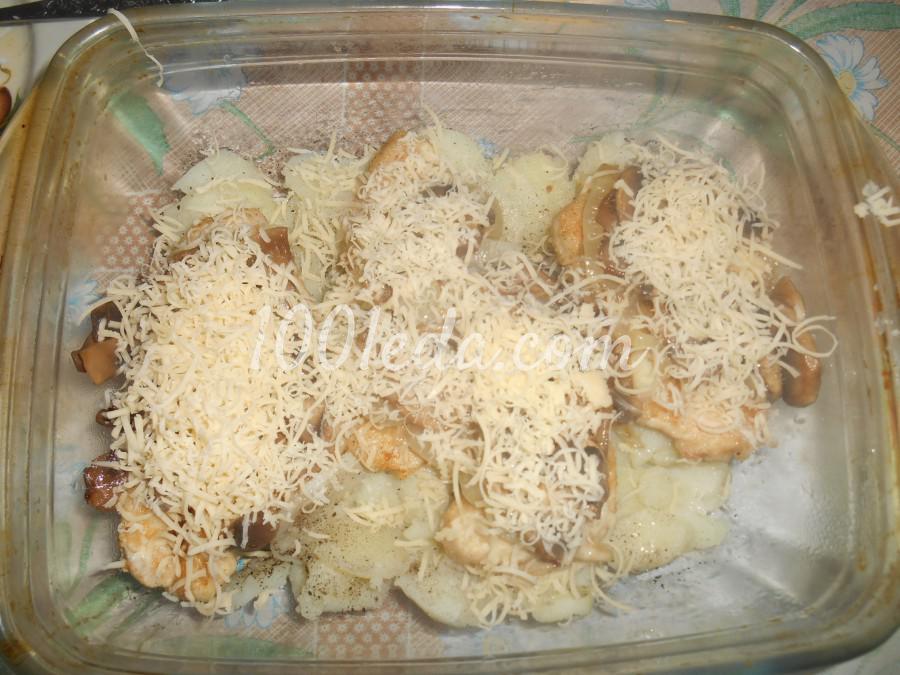 Курица по-французски с шампиньонами и картошкой: рецепт с пошаговым фото - Шаг №7
