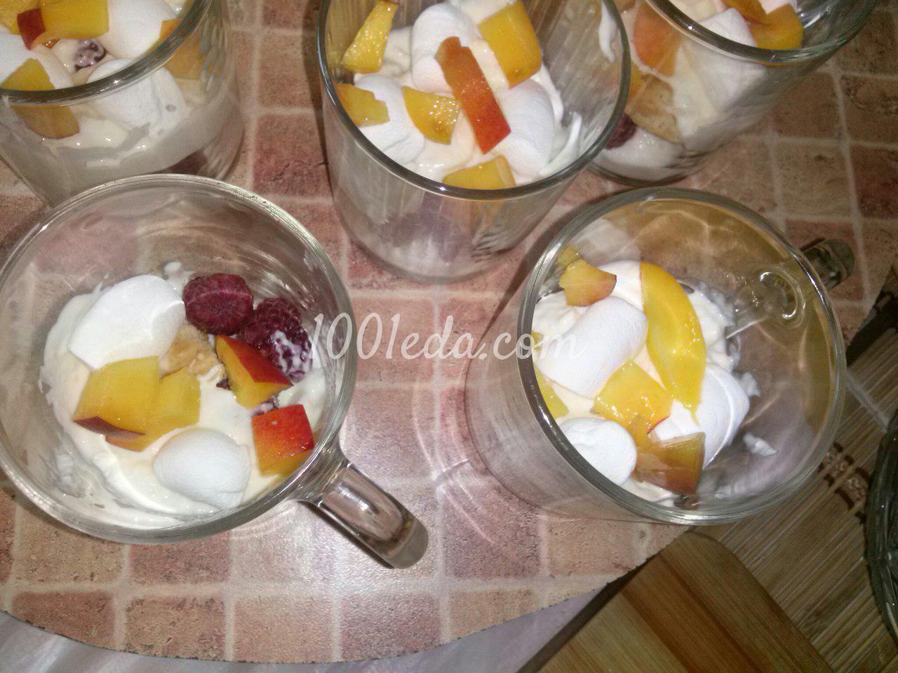 Нежный творожный десерт с фруктами для любимых маленьких гостей: рецепт с пошаговым фото - Шаг №9