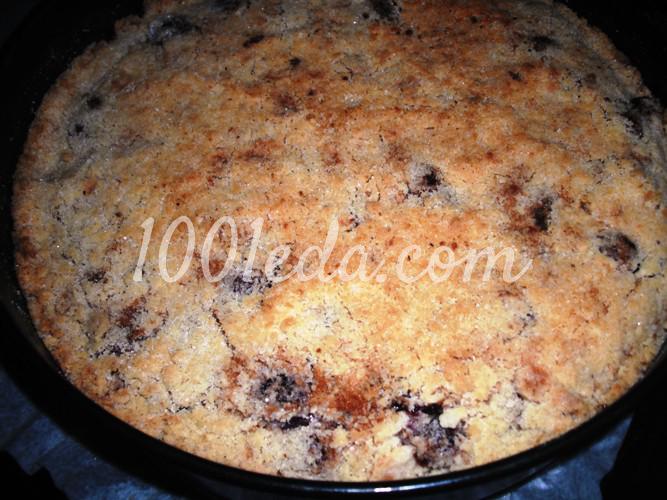 Насыпной пирог с творогом и вишней: рецепт с пошаговым фото - Шаг №5