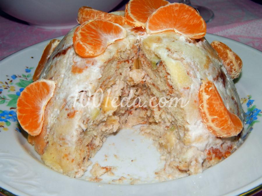 Нежный фруктовый торт: рецепт с пошаговым фото - Шаг №10