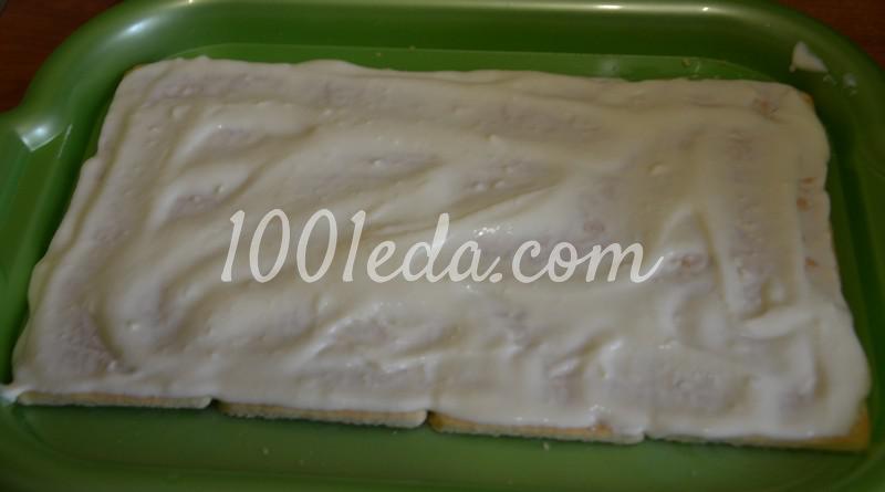 Нежный торт из печенья со сметанно-масляным кремом: рецепт с пошаговым фото - Шаг №6