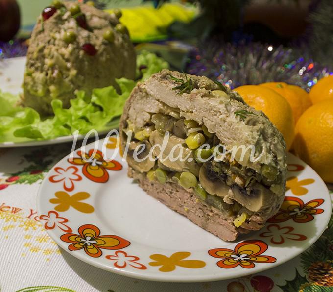 Новогодний мясной шар: рецепт с пошаговым фото - Шаг №24