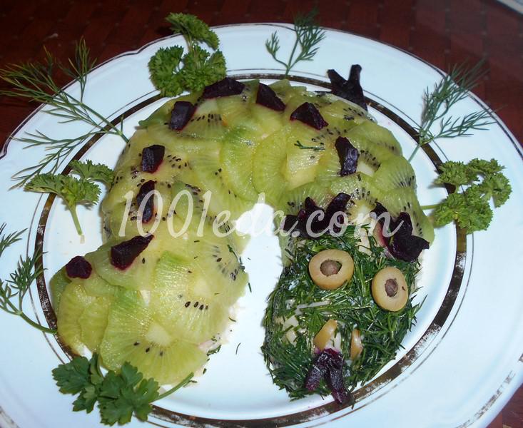 Новогодний салат "Дракоша": пошаговый с фото - Шаг №7
