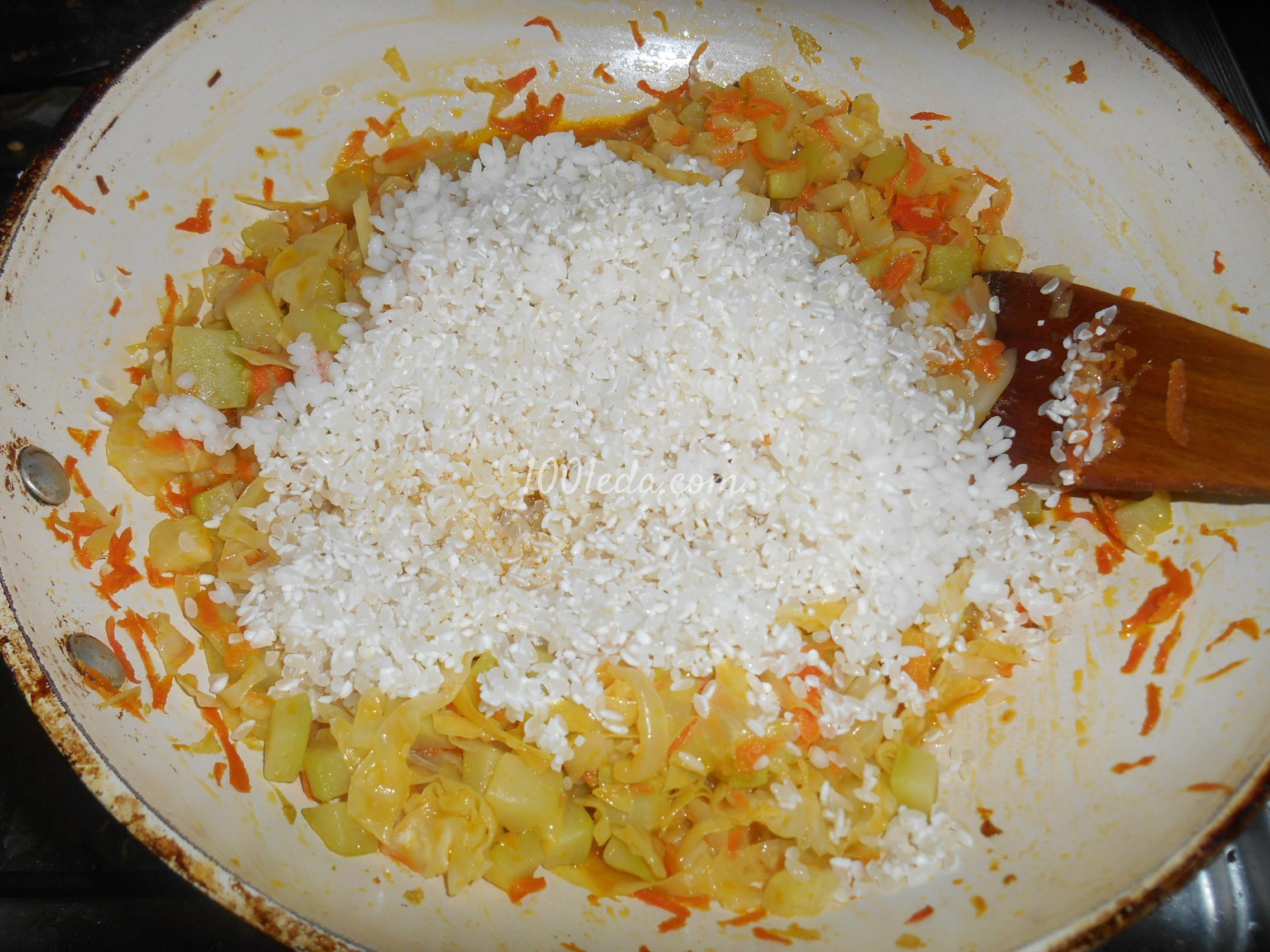 Овощное рагу с рисом и кабачками: рецепт с пошаговым фото - Шаг №13