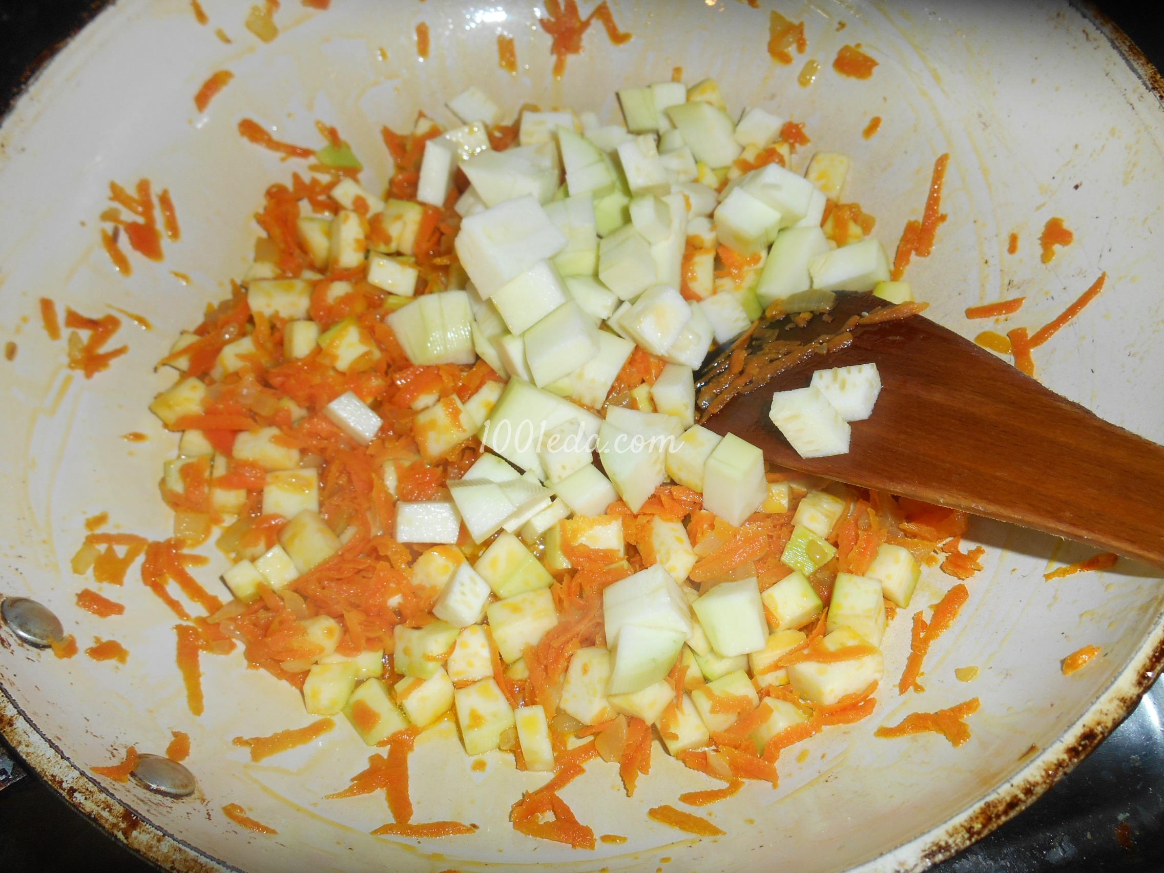 Овощное рагу с рисом и кабачками: рецепт с пошаговым фото - Шаг №8