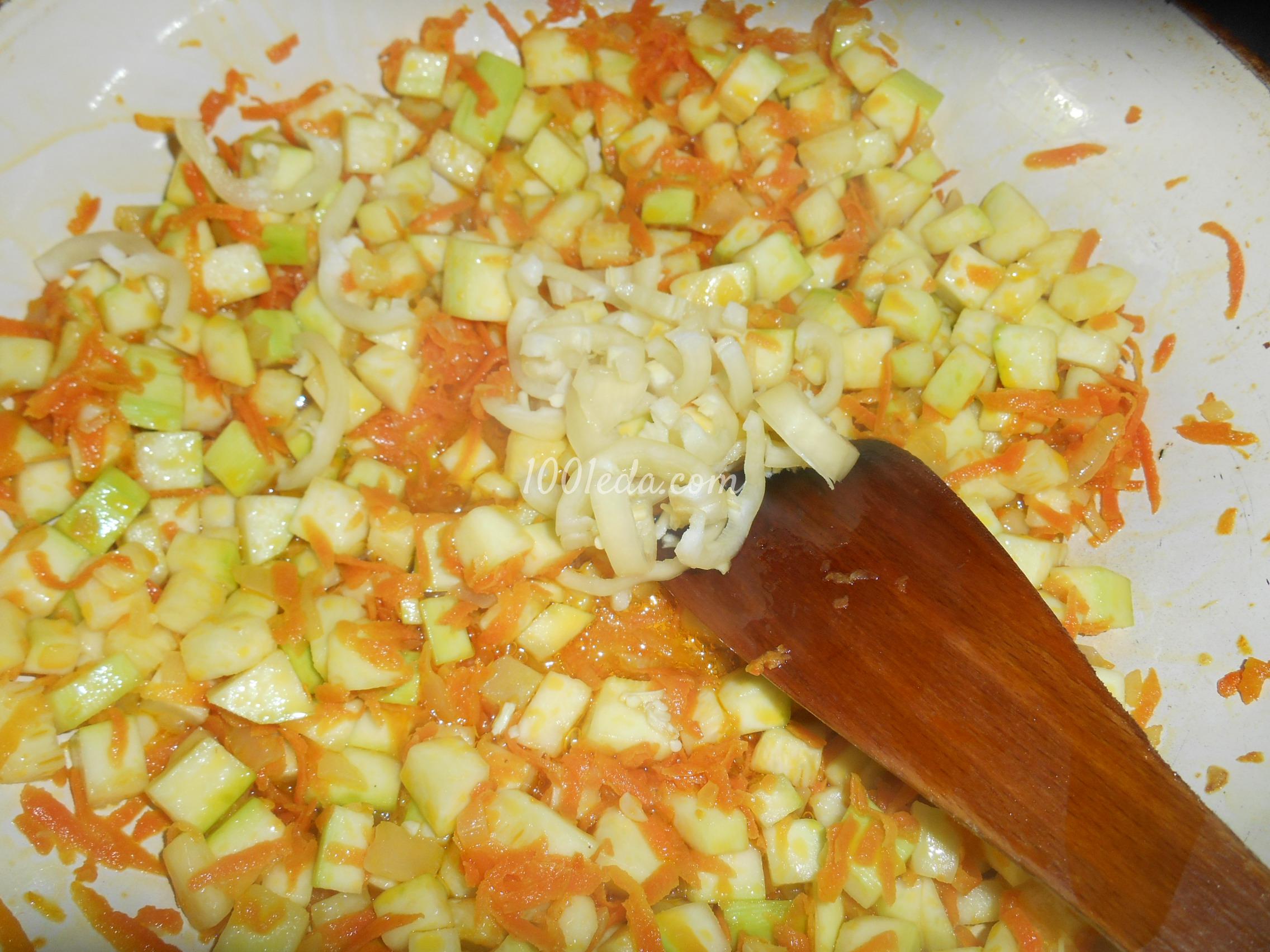 Овощное рагу с рисом и кабачками: рецепт с пошаговым фото - Шаг №9