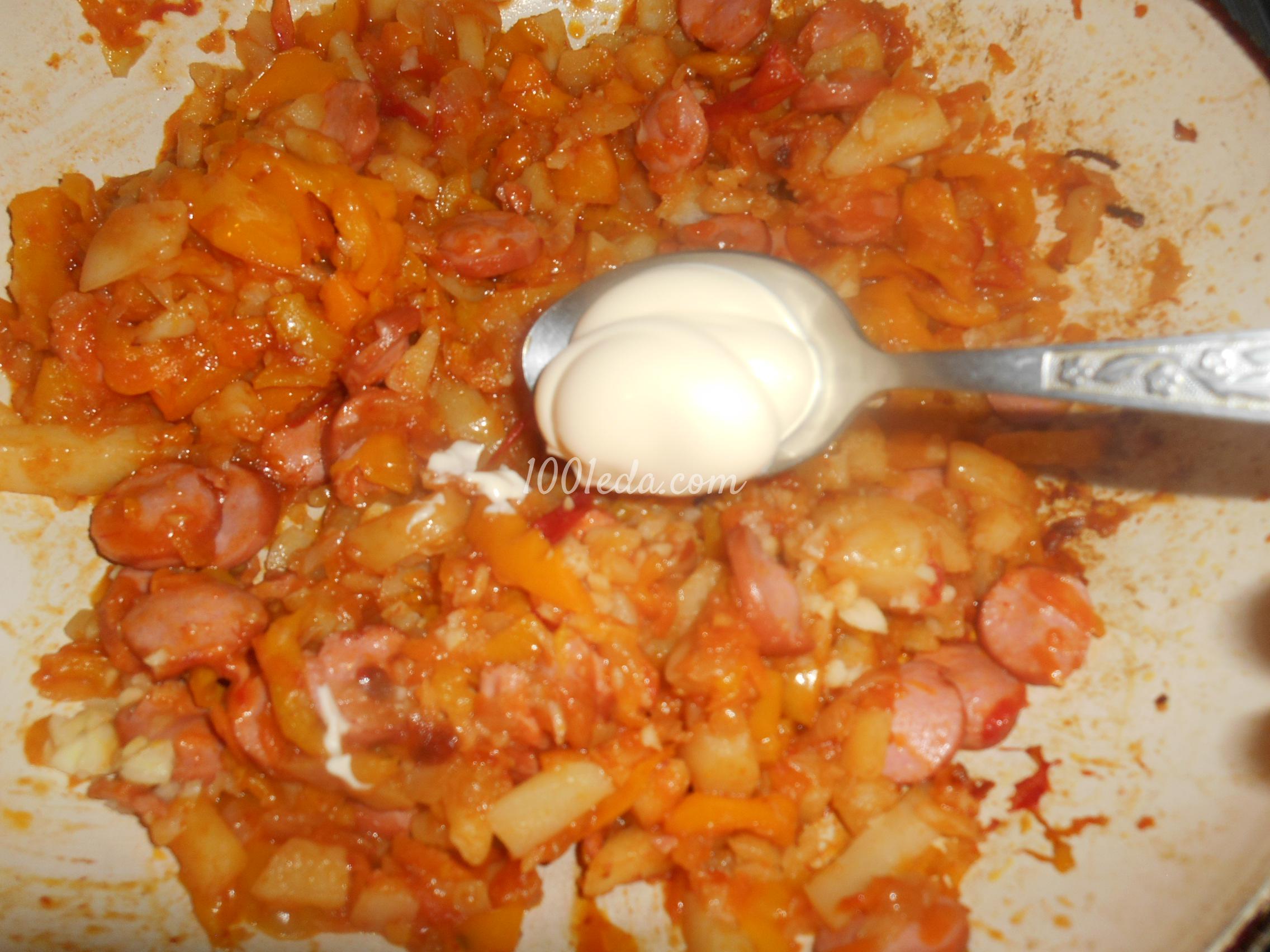 Овощное рагу с сосисками: рецепт с пошаговым фото - Шаг №17