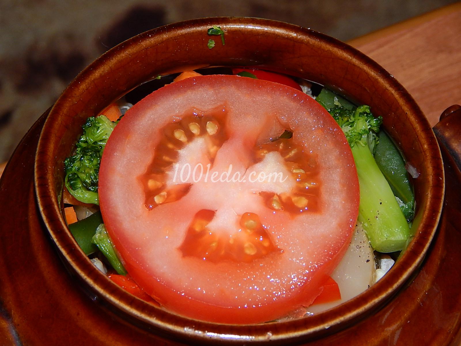 Овощное жаркое с грибами и куриными желудочками в горшочках: рецепт с пошаговым фото - Шаг №7