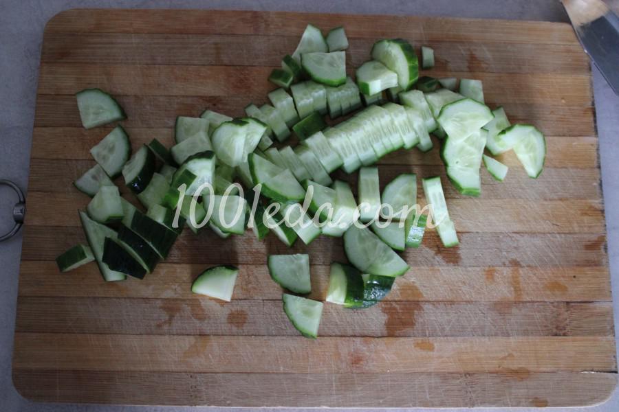 Овощной салат из пекинской капусты и свежего огурца: пошаговый с фото - Шаг №3