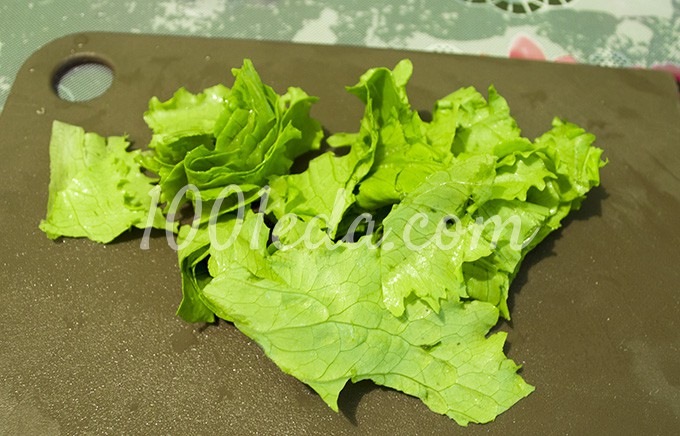 Овощной салат с грибами с пикантным соусом: рецепт с пошаговым фото - Шаг №11