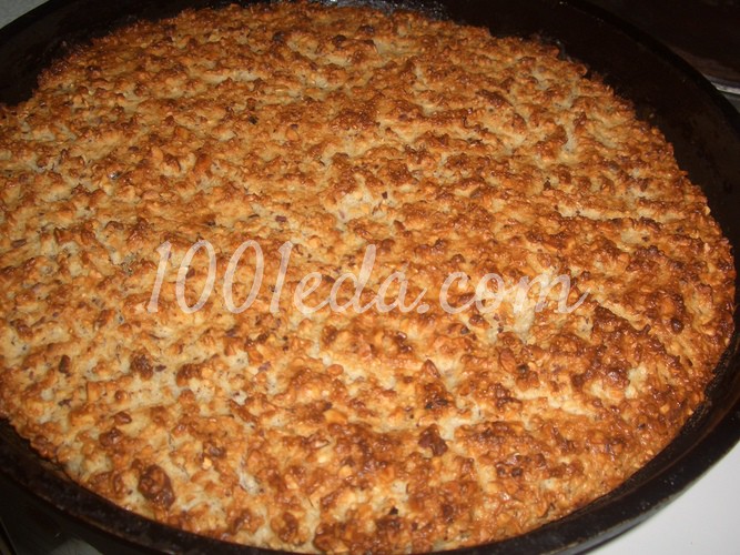 Овсяно-арахисовый пирог Каприз: рецепт с пошаговым фото - Шаг №8