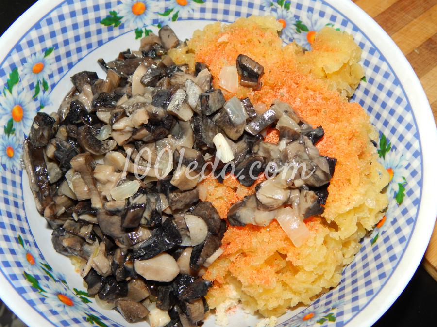 Паровые картофельные кнедлики с грибами: рецепт с пошаговым фото - Шаг №4
