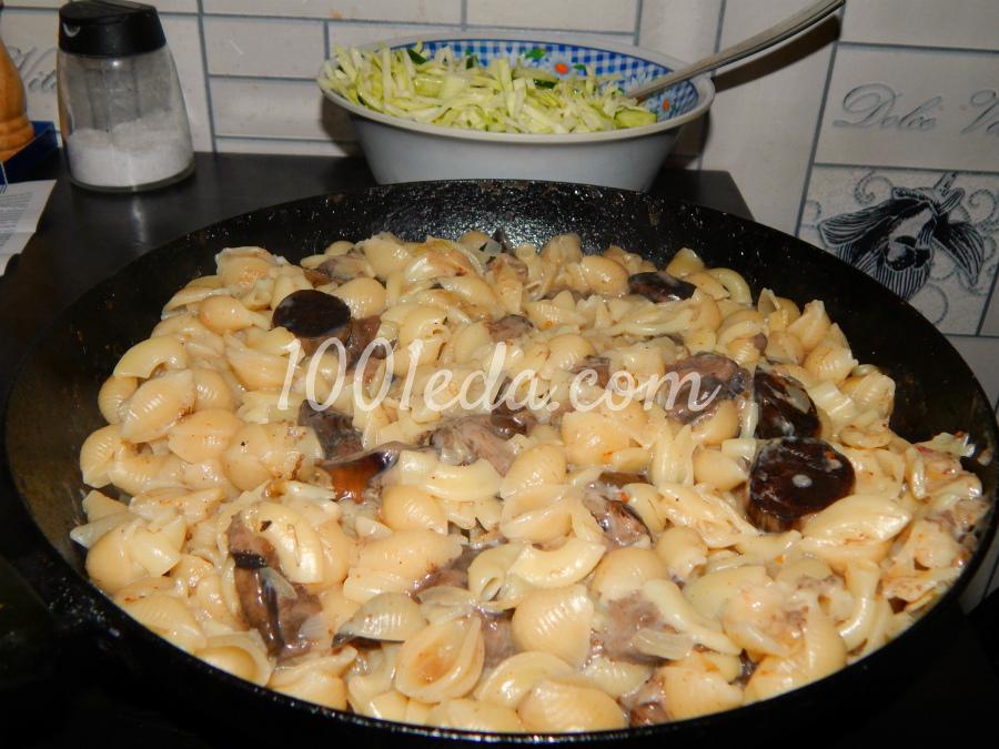 Паста со сливочно-грибным соусом: рецепт с пошаговым фото - Шаг №5