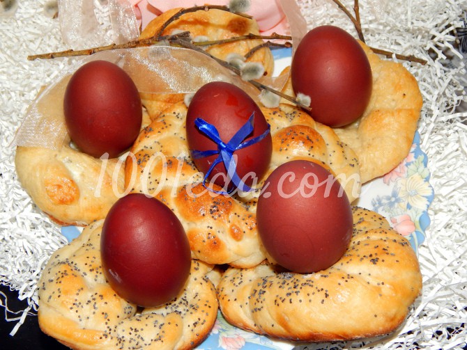 Пасхальные веночки-подставки под крашеные яйца: рецепт с пошаговым фото - Шаг №9