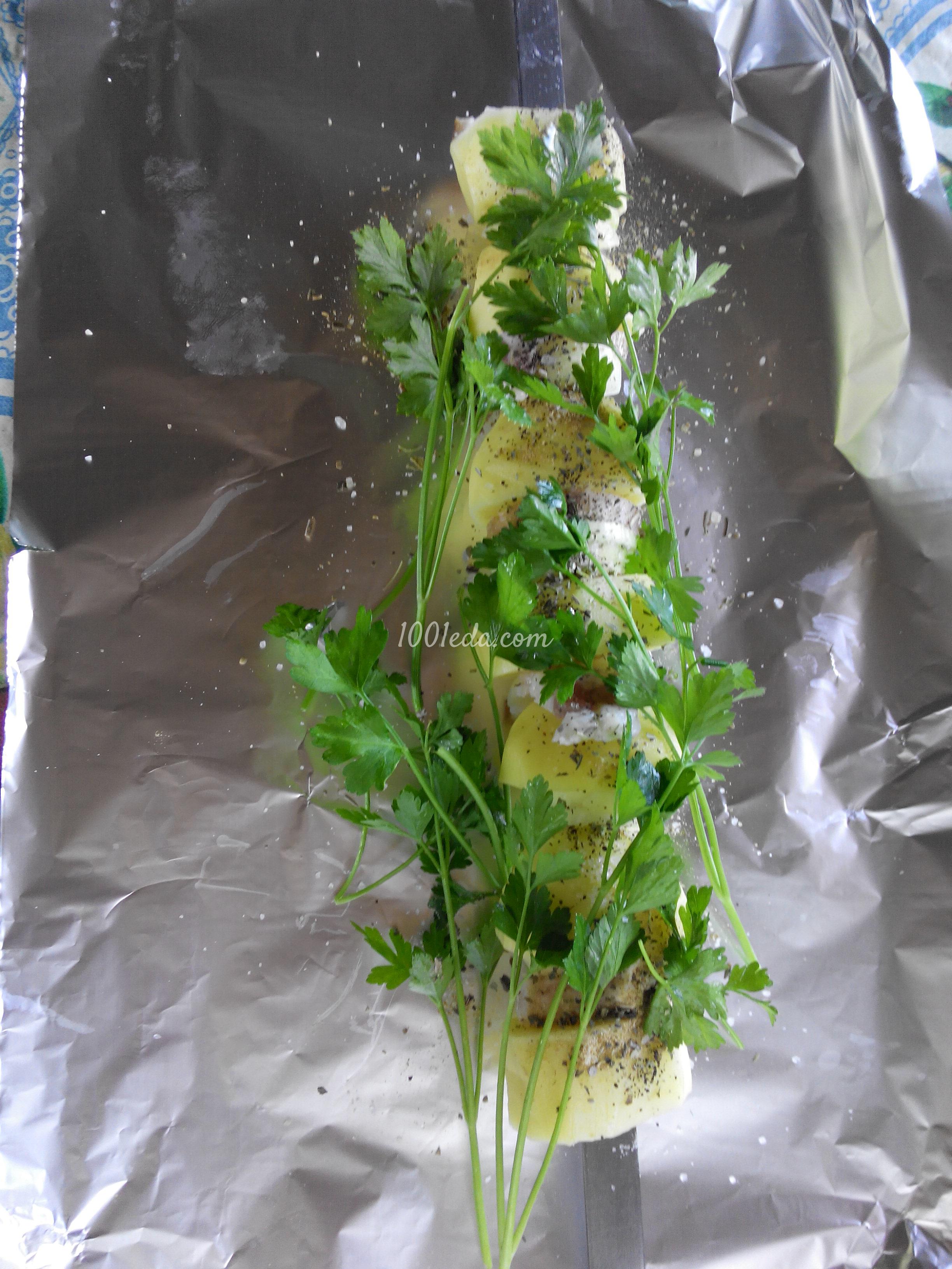 Печеная картошка на мангале в фольге: рецепт с пошаговым фото - Шаг №3