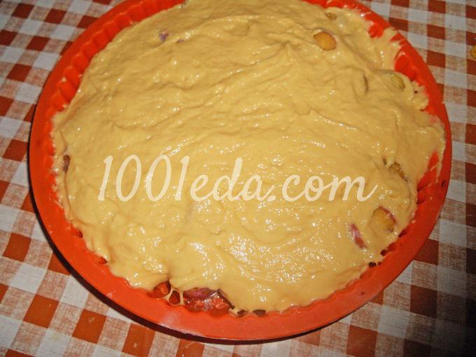 Перевернутый пирог на яичных желтках со сливами: рецепт с пошаговым фото - Шаг №6