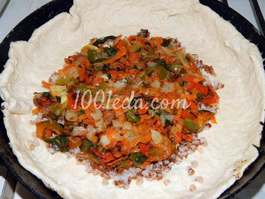 Песочная галета с овощами и гречкой: рецепт с пошаговым фото - Шаг №10