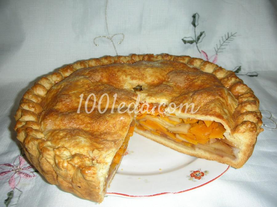 Песочный пирог с тыквой и яблоками: рецепт с пошаговым фото - Шаг №17