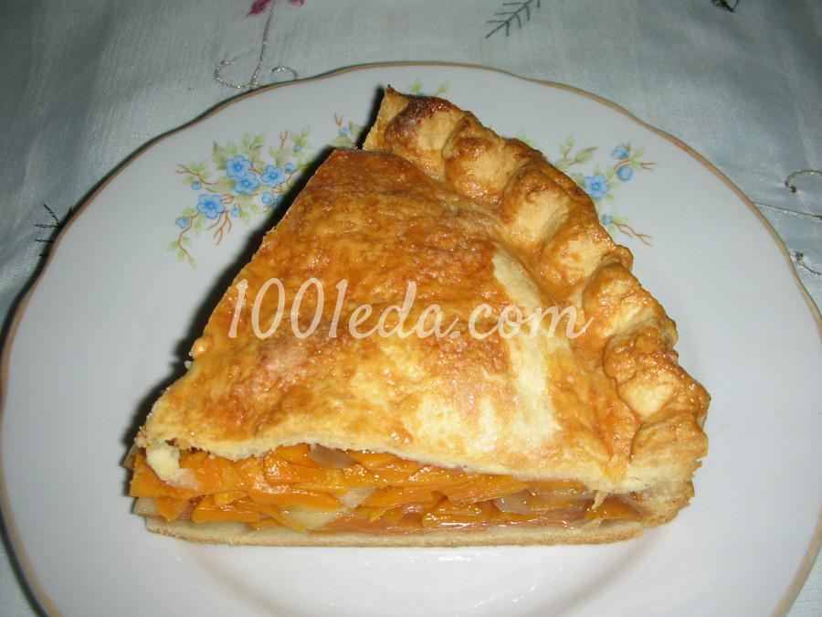 Песочный пирог с тыквой и яблоками: рецепт с пошаговым фото - Шаг №19