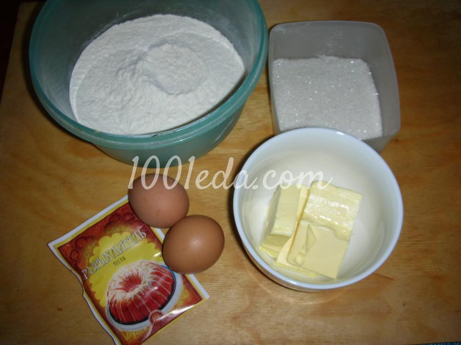Песочный пирог с ягодами в сметанной заливке: рецепт с пошаговым фото - Шаг №1